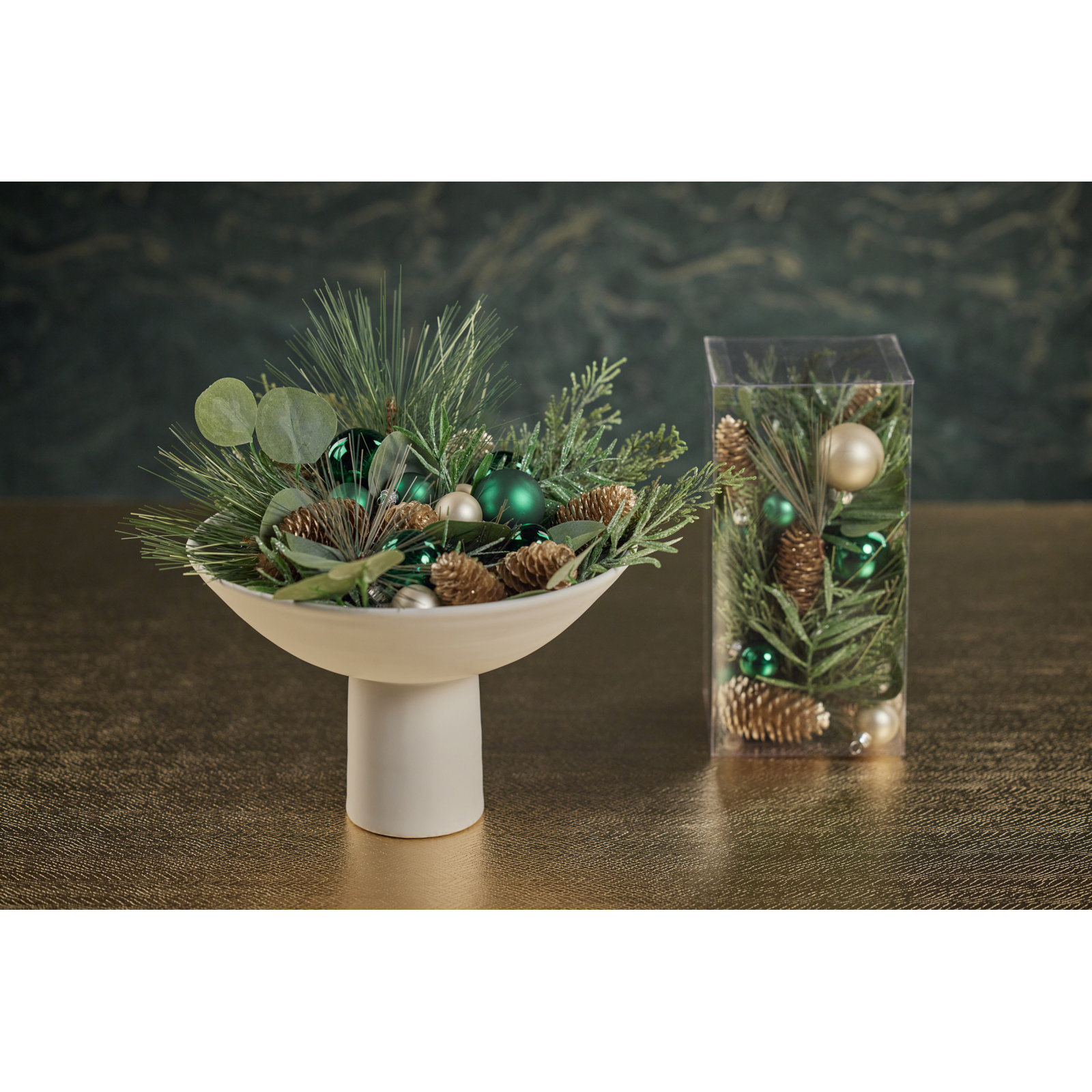 Holiday Botanical Vase & Bowl Fillers, Green