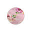 Tapis floral lavable à base tissée rose-1603736006