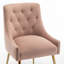 Chaise d'appoint rembourrée en velours Mayreli-105516012