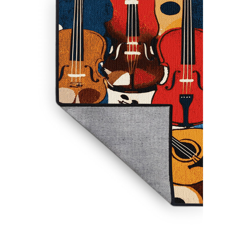  Tapis lavable pour instruments de musique, Rectangulaire 8 pi x 10 pi