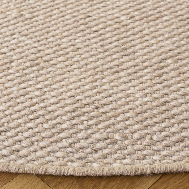 Tapis tissé à la main sans motif Natura 434 Performance, Rond 6 pi 0 po x 6 pi 0 po
