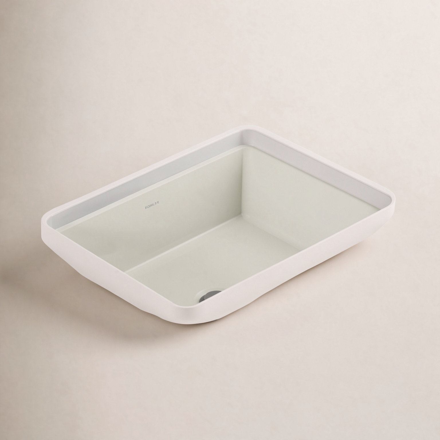 Verticyl Rectangular Undermount Sink, Dune