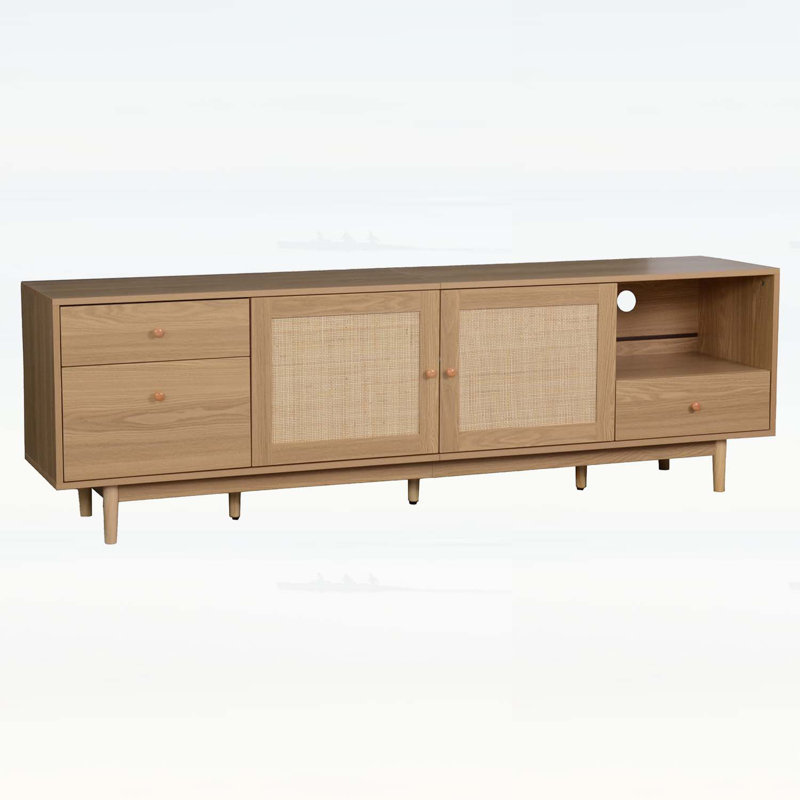 Modern Wood Media Console Table