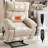 Heat Massage Dual Motor Infinite Position Up To 350 LBS Large Electric Power Lift Recliners With Hidden Cup Holders, Power-Remote, Medium-Firm And Heavy Duty-1097496398