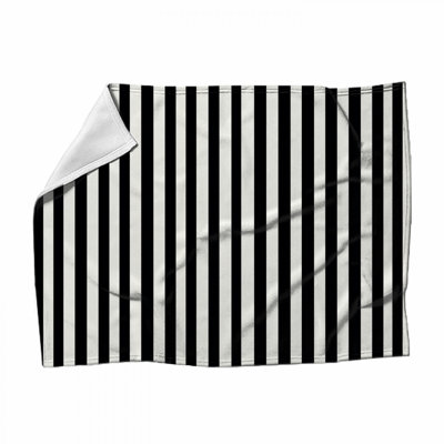 Jeté en molleton Stripes - Jeté à motif pour canapés ou lits