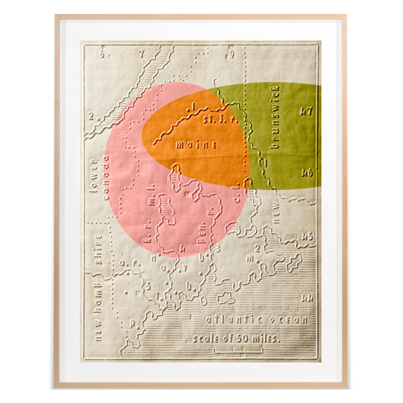 Graphic Map 4 Print by THE Studio, 25'' H x 20'' W