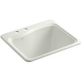 River Falls Metal Rectangular Drop-In Bathroom Sink