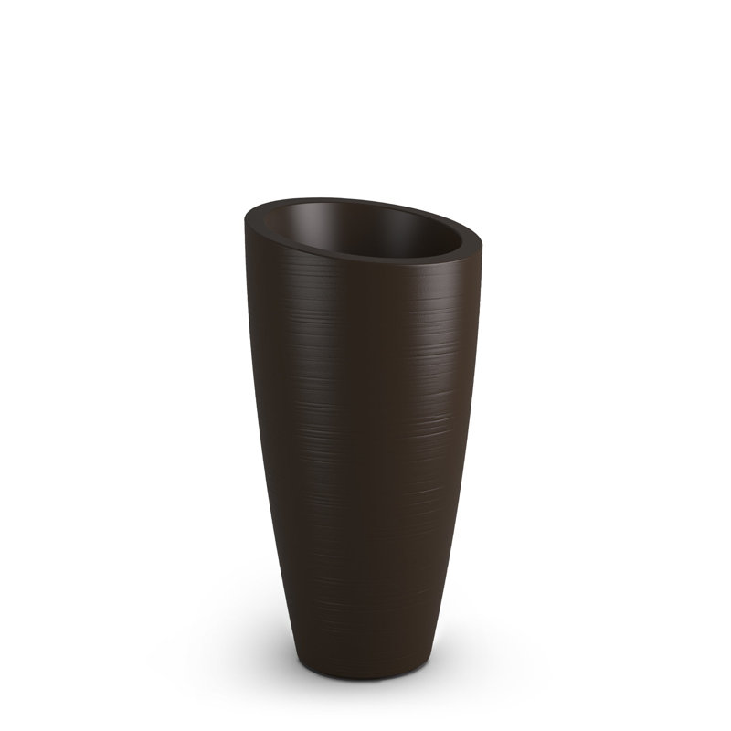 Jardinière en plastique Marazzi, Espresso, H 32 po x l 16 po x P 16 po
