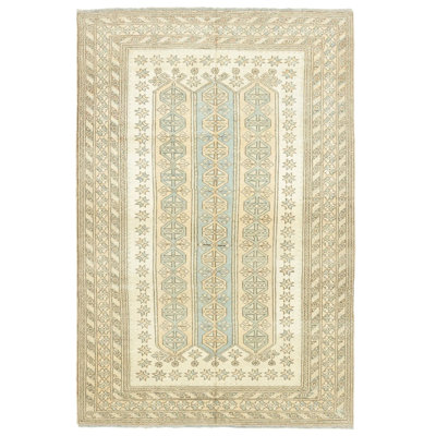 Tapis en laine à motif géométrique Asher