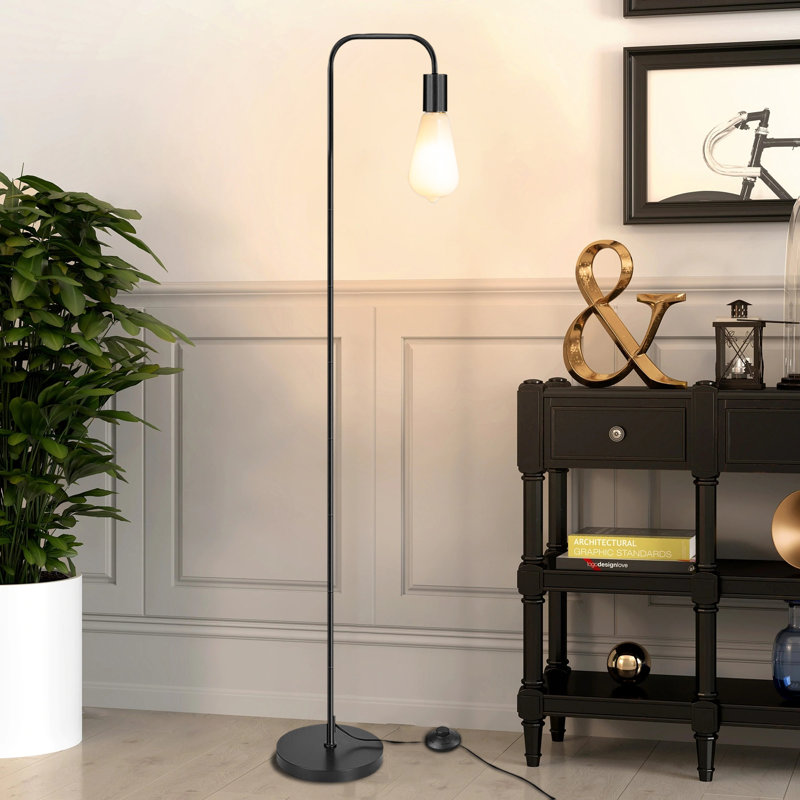 Lampe sur pied 64,8 po, Noir