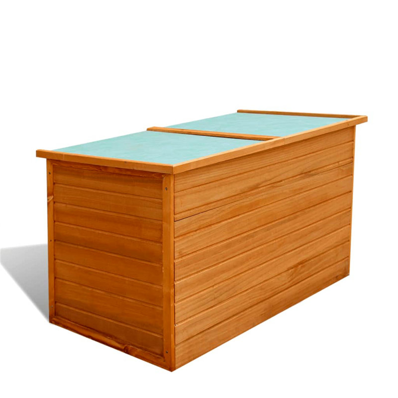 META 126cm W 500L Water Resistant Fir Deck Box in Brown