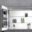40 po X P 30 po Grande armoire à pharmacie rectangulaire en aluminium avec miroir H H