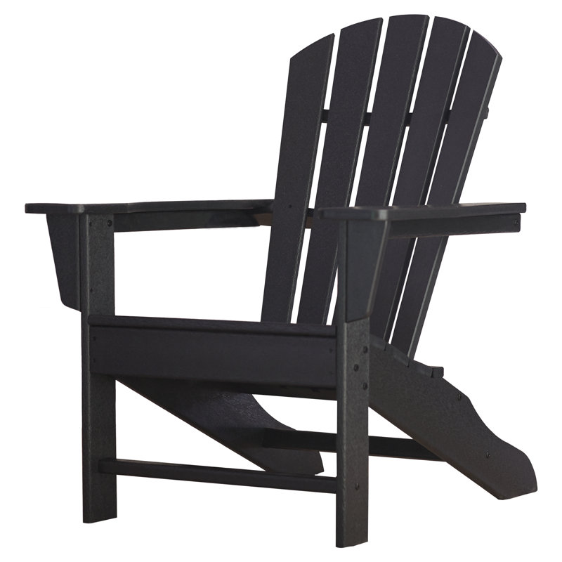 POLYWOOD Palm Coast Adirondack, Black