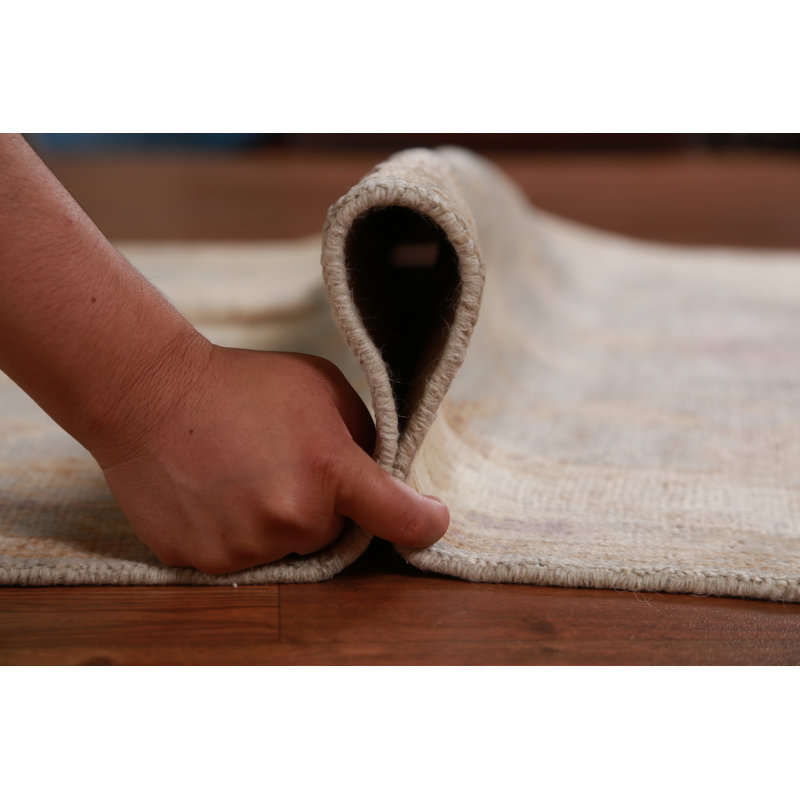 Vegetable Dye Wool Oushak Turkish Rug 4x6