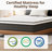 Queen Mattress - Innerspring Hybrid And Cooling Gel Memory Foam Mattress, Pressure Relief, And Motion Isolation, Certipur-Us And Oeko Tex Certified-345474621-345221317