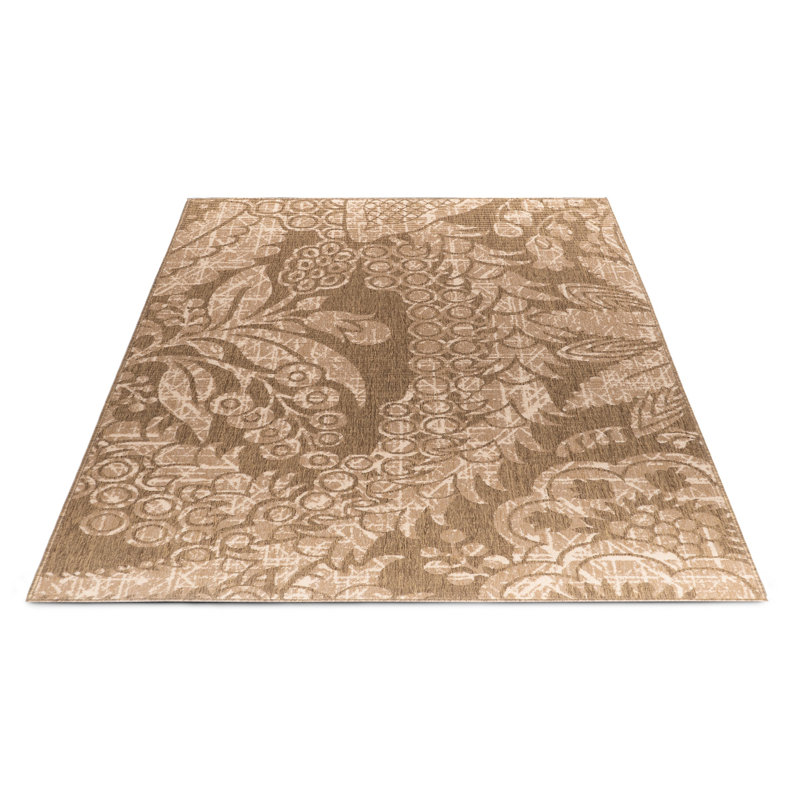 Tapis intérieur / extérieur Mackai Premium Flora And Fauna, Rectangle 5 pi 3 po x 7 pi 7 po