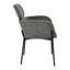 Chaise rembourrée Delisle, graphite