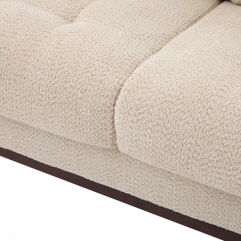 83.5 in. 3 Seater Modern Boucle Upholstered Sofa,Beige