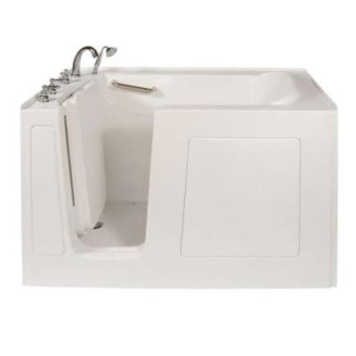 Baignoire à porte en fibre de verre 60 po x 30 po avec robinet