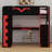 Pro-Gamer Loft Bed Featuring Integrated Workspace, Customizable LED Lights, Power Hub, Bookshelf, Pegboard And Storage Solutions-1617364334