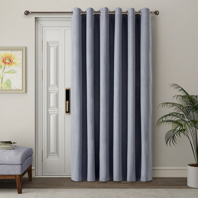 Linen Blend Blackout Single Curtain Panel