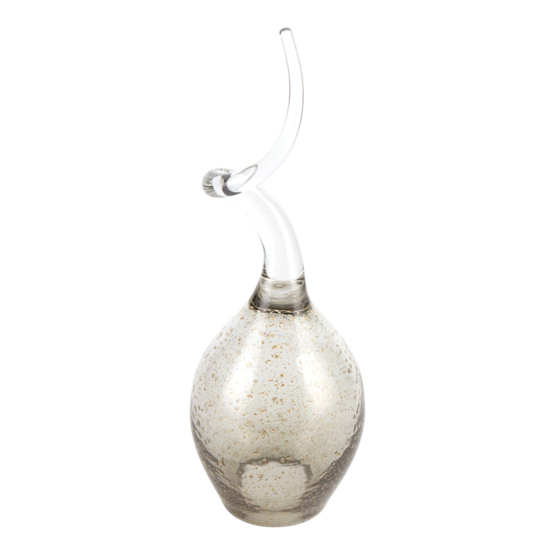 Sagebrook Home 17" Seward Medium Glass Statuary,  14'' H X 5'' W X 5'' D 