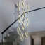 Lustre 10 lumières à DEL pour plafonds hauts et escalier - noir-438307740
