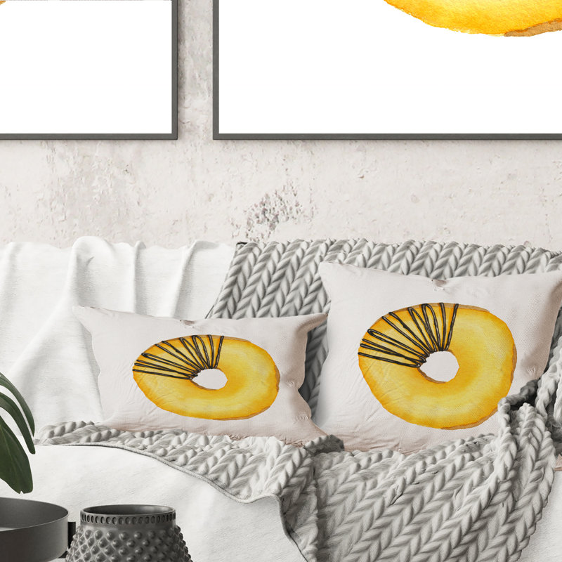 Coussin Yellow, 18 po x 18 po