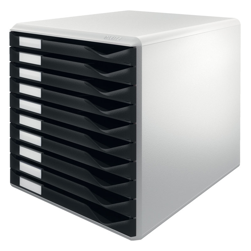 Plastic Desk Organiser, Black
