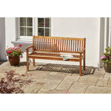 Ladulf 3 Seater Solid Wood Bench