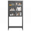 Armoire de rangement avec portes en verre et 2 tablettes réglables-1647157080