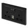 Crystal PG 2.1A USB & 13A DP Double Plug Socket With Switch White