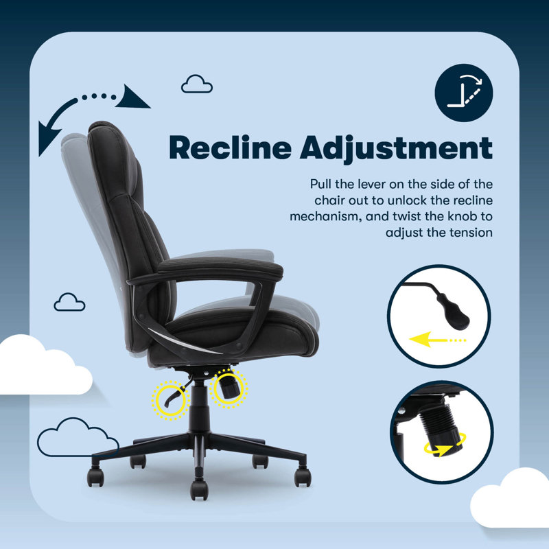 Comfort Eco Swivel Office Chair, Black