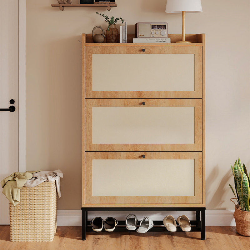Armoire de rangement pour chaussures Slim, Kaki