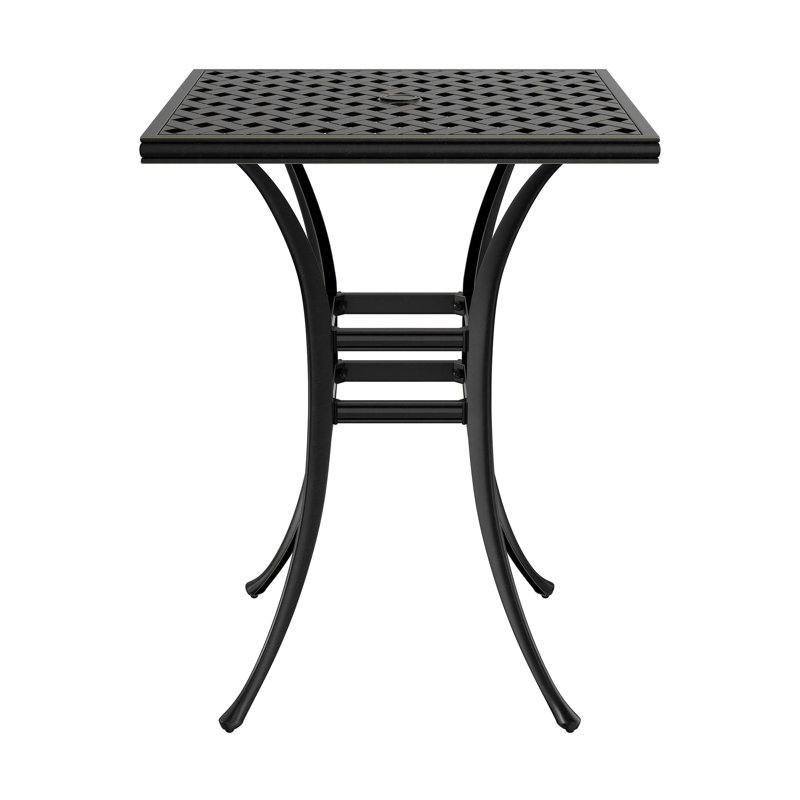 Dhirren Square Outdoor Dining Table With Umbrella Hole , 29'' in. W 29'' in. D