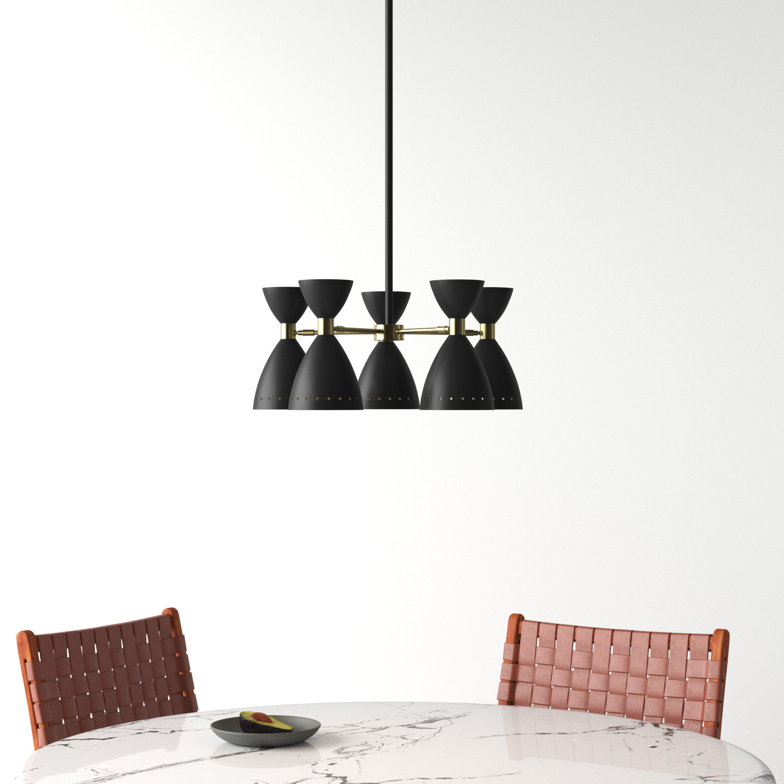 Bimini Iron 5-Light Chandelier, Black