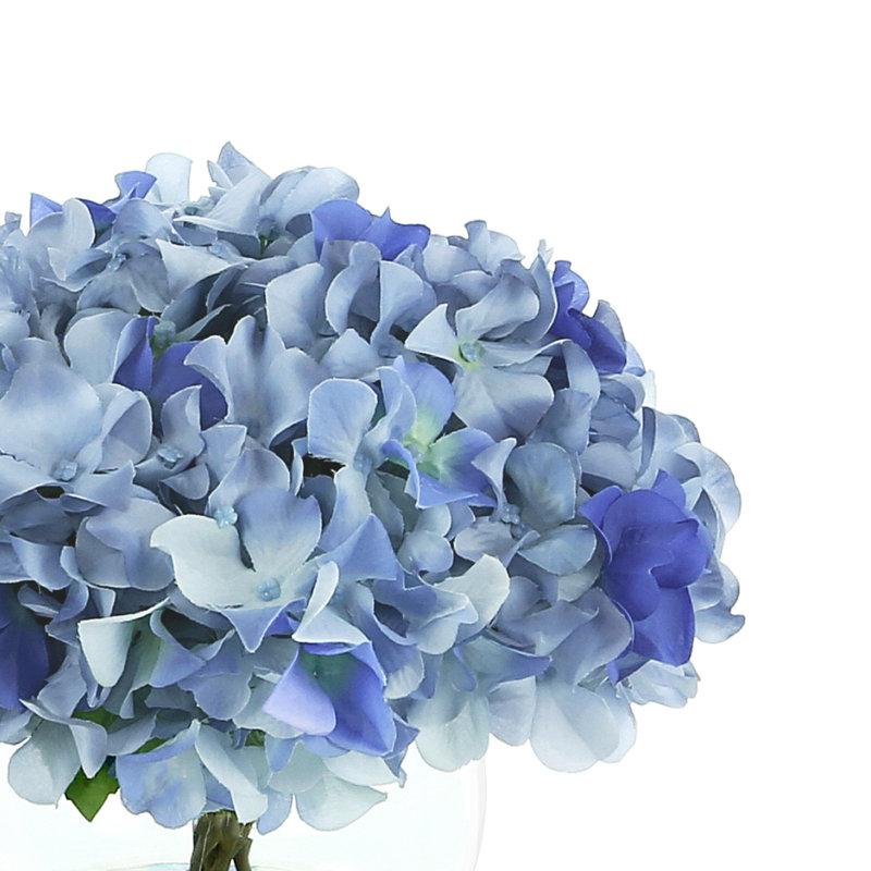 Jackir Hydrangeas Arranged in Glass Vase
