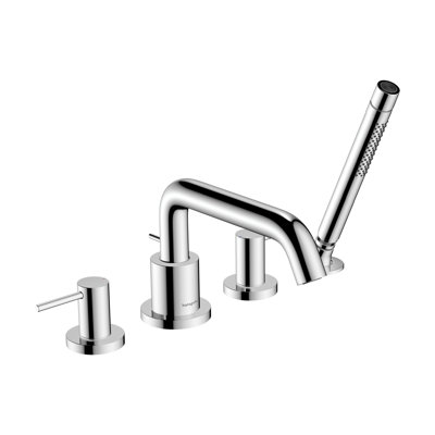 hansgrohe Tecturis S 4-Hole Roman Tub Set Trim with 1.75 Handshower
