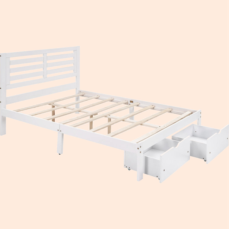 Storage Bed, White