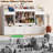 63"W Nursery Toy Box Organizer,132L Stuffed Animal Storage,4  Drawers with Wheels,2 Cube Storage Cabinet, 4-in-1  Toddler Bookcase for Playroom, Nursery,Bedroom(White)-216464988