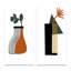 «Bohemian Mid Century Geometric Typographie VI», ensemble de 2 impressions-183436486-183436487