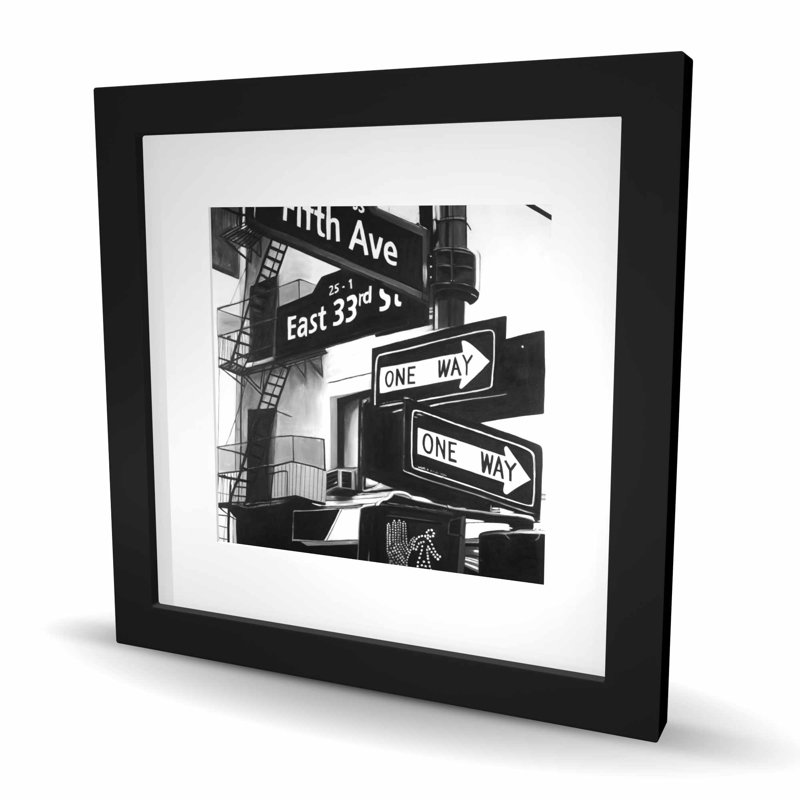 «New York City», impression encadrée avec passe-partout | Décoration intérieure