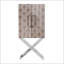 Armoire d'appoint autoportante avec extérieur à motif et détails en flanelle, parfaite pour le rangement et le style de chambre à coucher moderne.