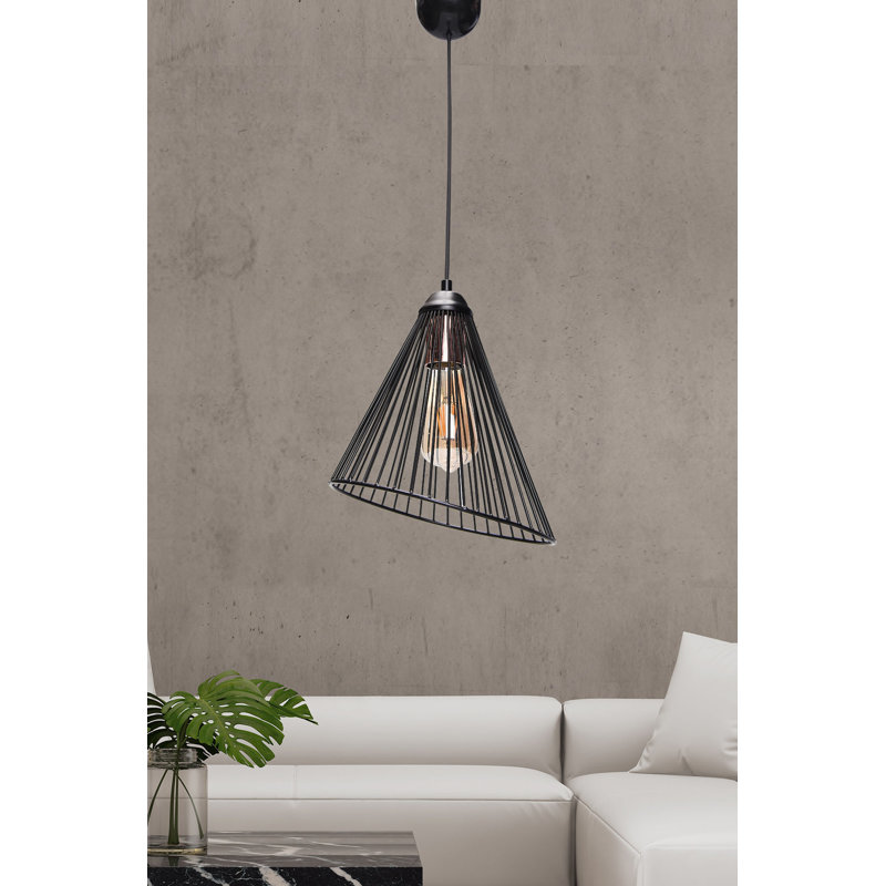 Luminaire suspendu conique 1 lumière