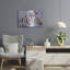 Dakota Fields «Purple Zebra» par Artpoptart, art mural en métal, 24 po x 16 po-982778691
