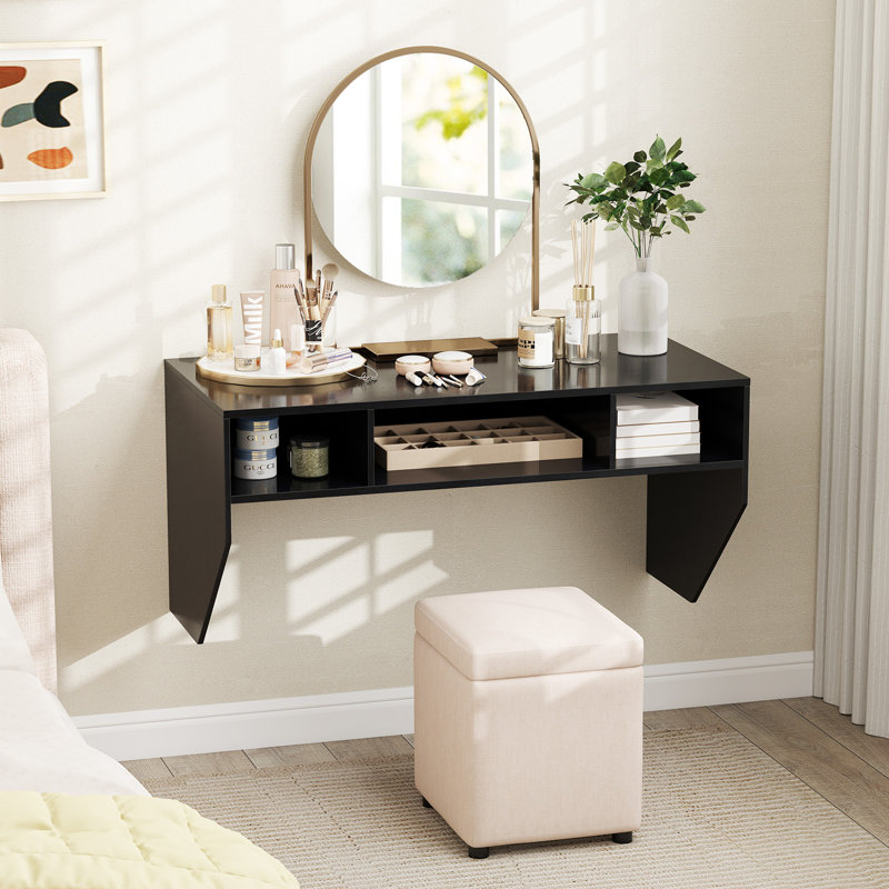 Bureau flottant Callini, Noir