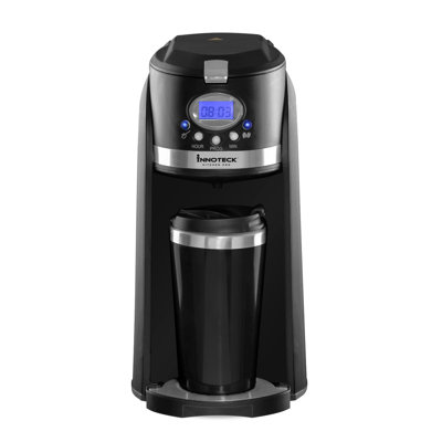 Innoteck Kitchen Pro Travel Filter Coffee Maker Grind & Brew 2in1 On-The-Go Automatic Coffee Machine