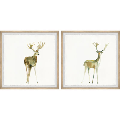 Iuli Little Deer 2 Piece Single Picture Frame Painting