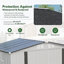 Remise de rangement pour outils avec fenêtre transparente et porte verrouillable