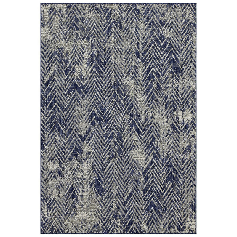 Sunshine Indoor/Outdoor Area Rug, Blue, Runner 2'7" x 7'3"